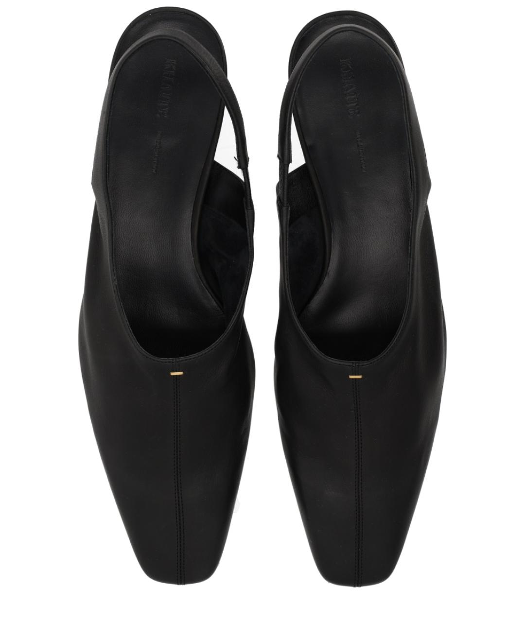 KHAITE Черные кожаные мюли, фото 5