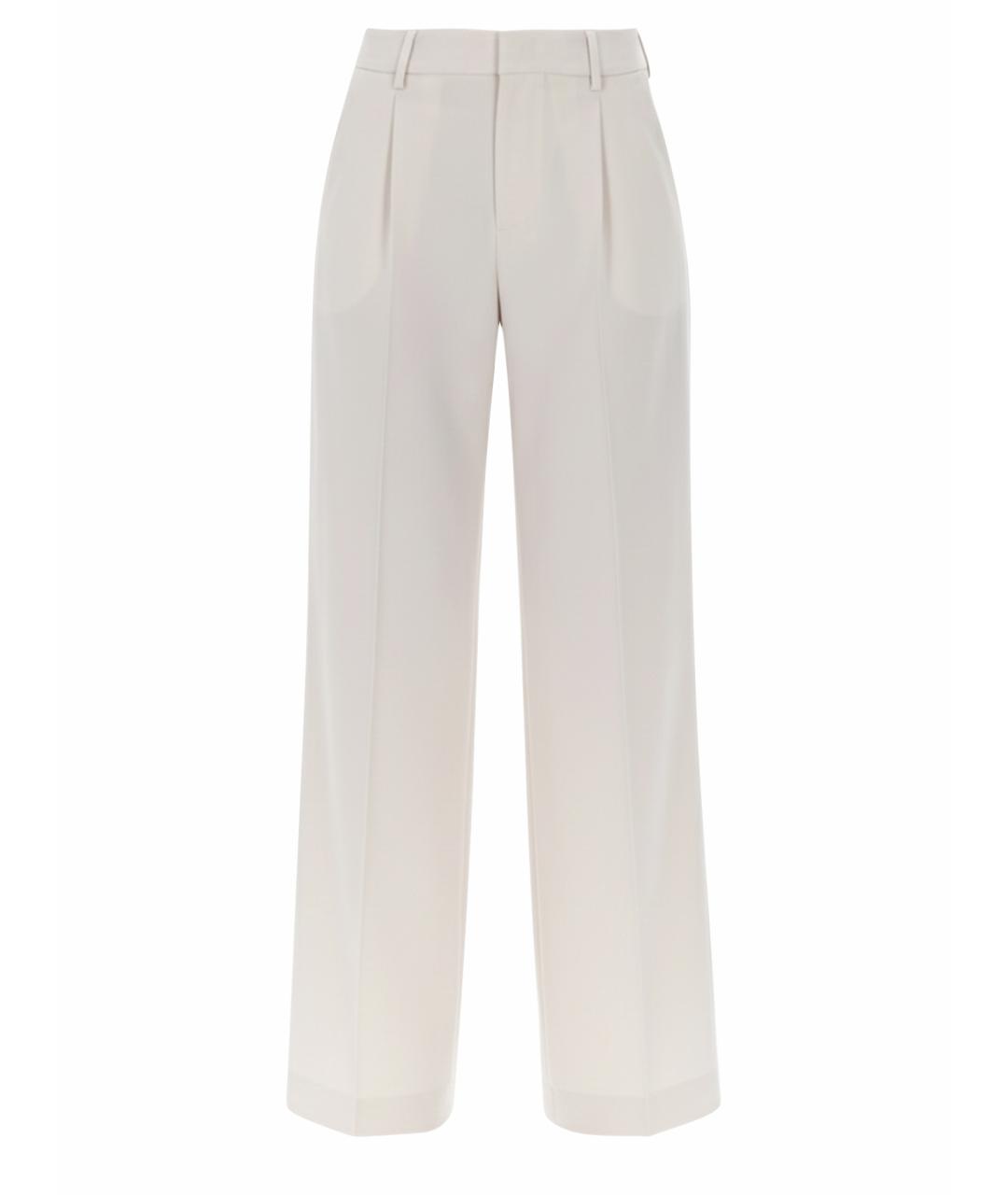 PT TORINO Розовые шерстяные прямые брюки, фото 1