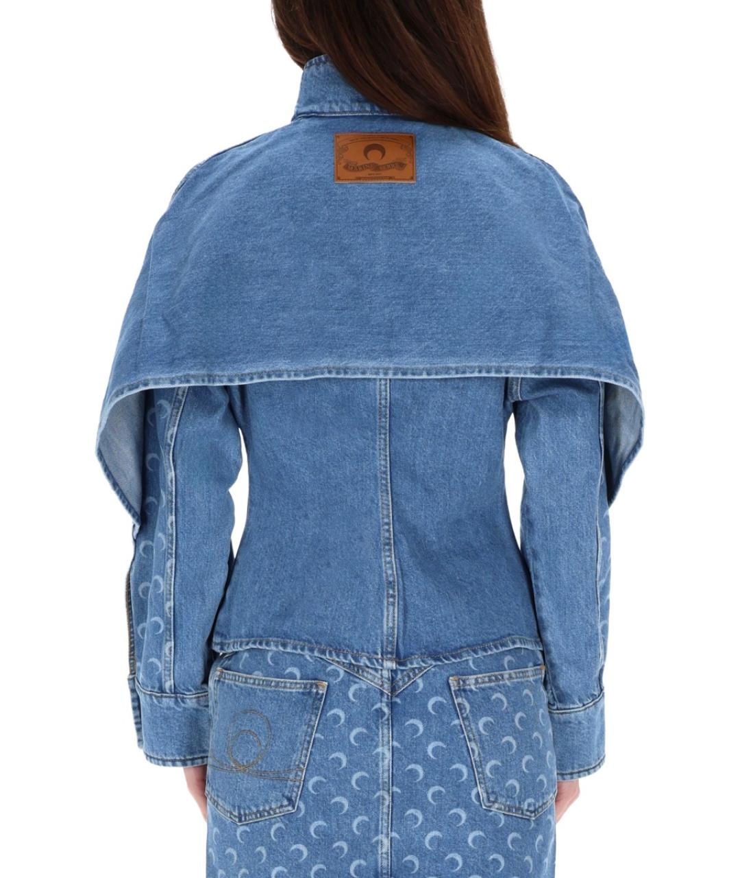 MARINE SERRE Синяя хлопковая куртка, фото 3