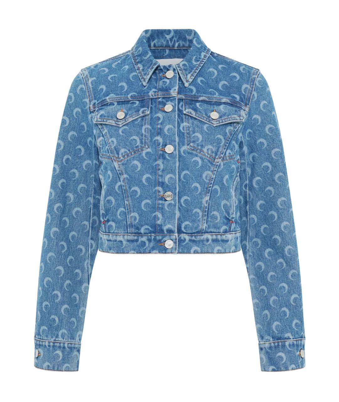 MARINE SERRE Синяя хлопковая куртка, фото 1