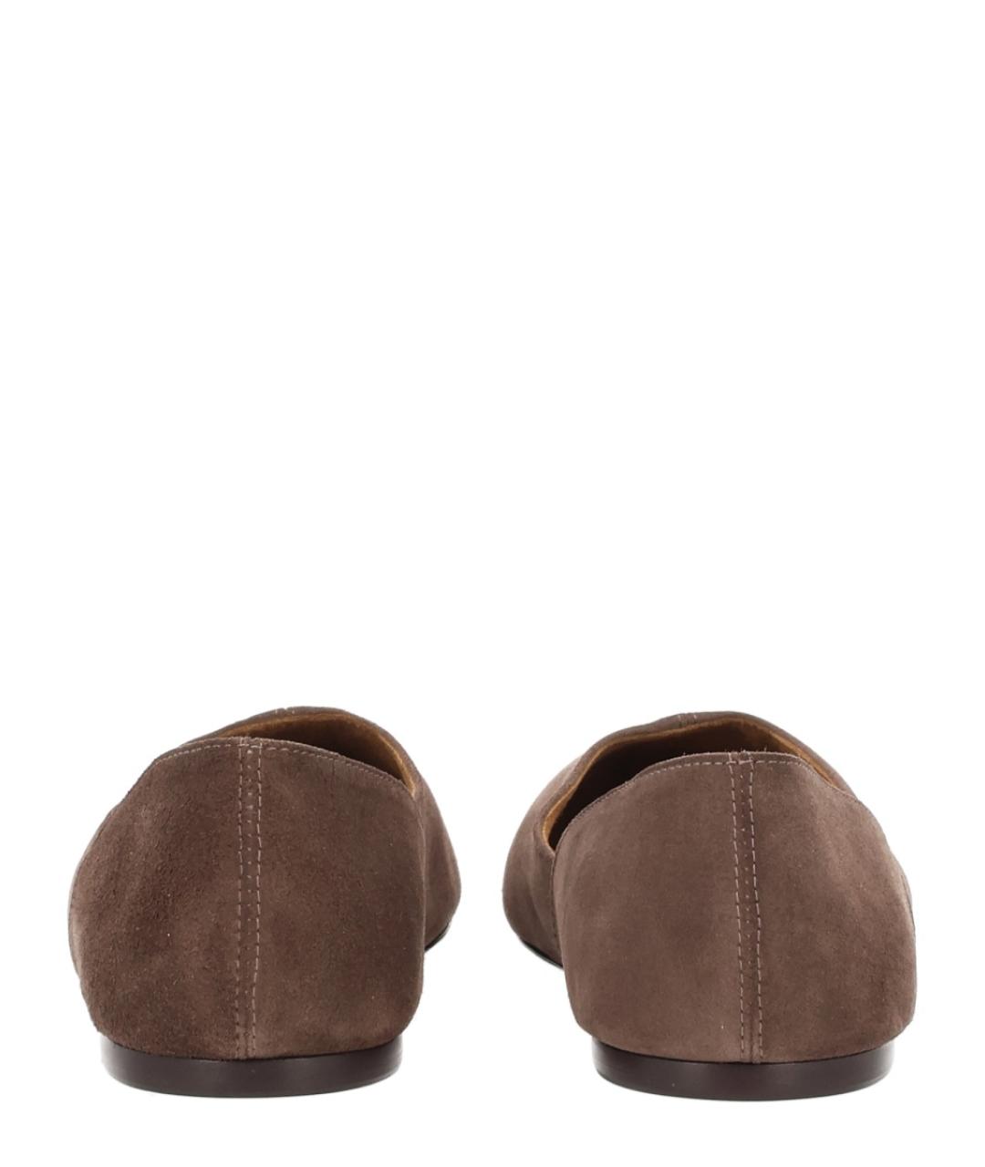 KHAITE Коричневые балетки, фото 4