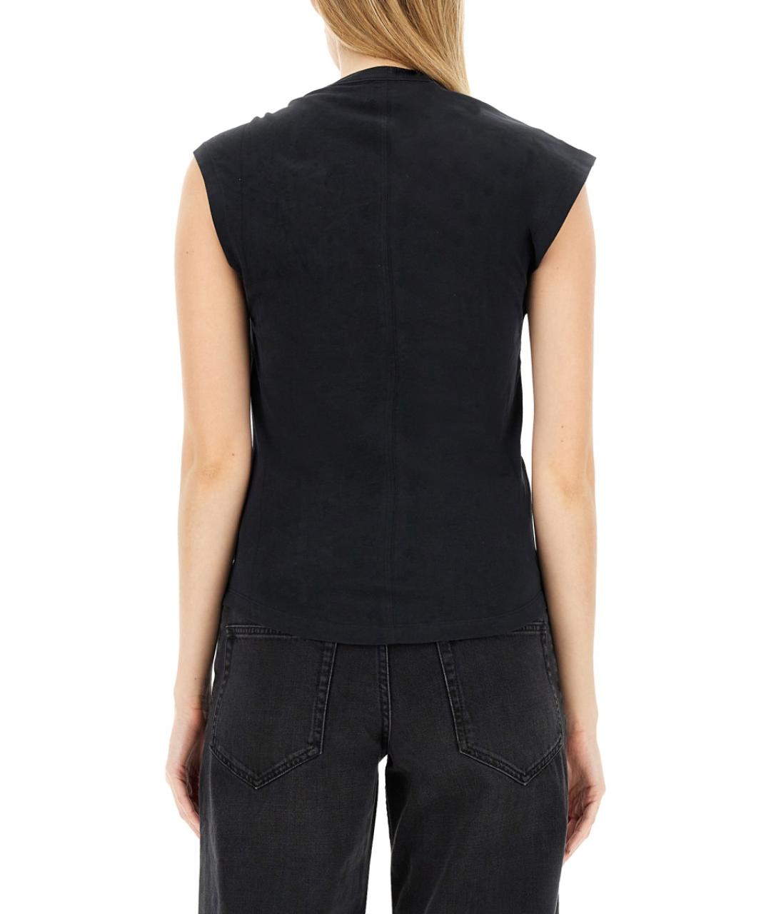 ISABEL MARANT Черная хлопковая футболка, фото 5