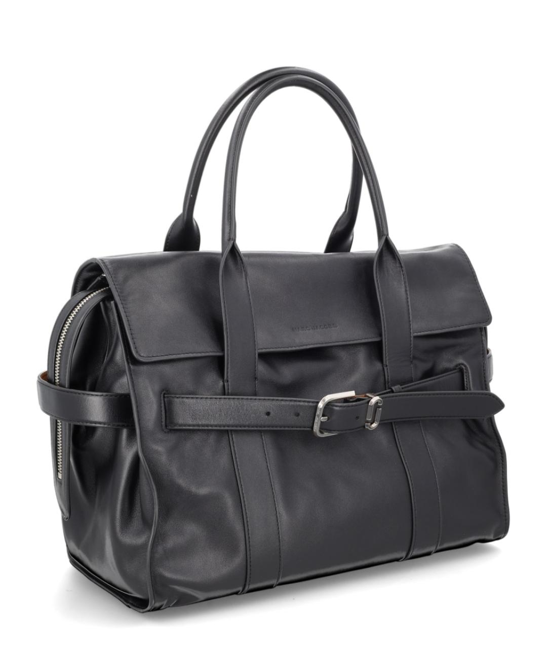 MARC JACOBS Черная кожаная сумка тоут, фото 2