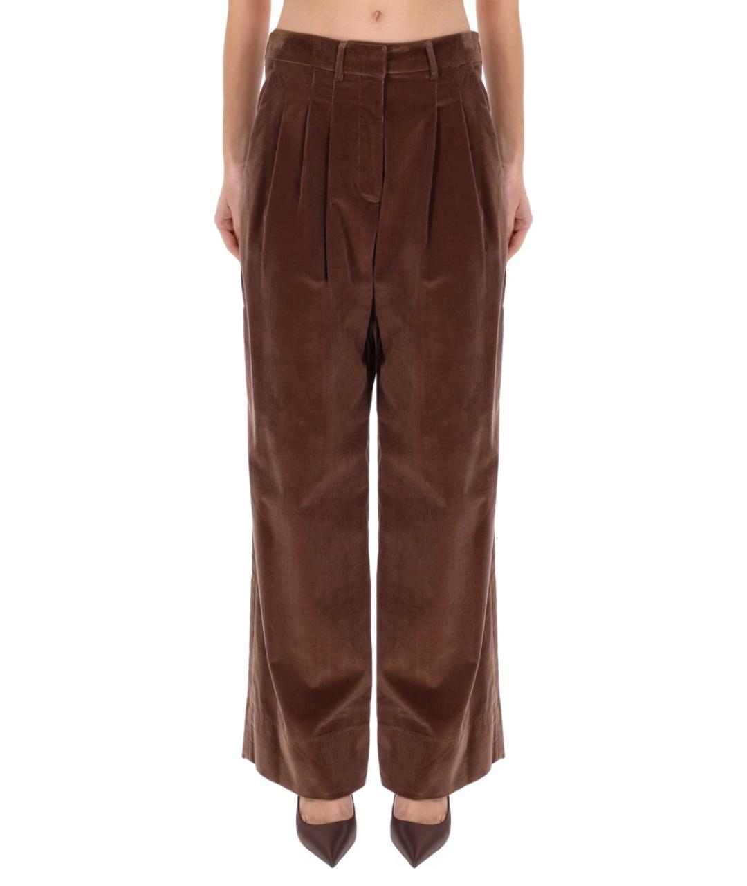 PT TORINO Серые хлопковые прямые брюки, фото 5