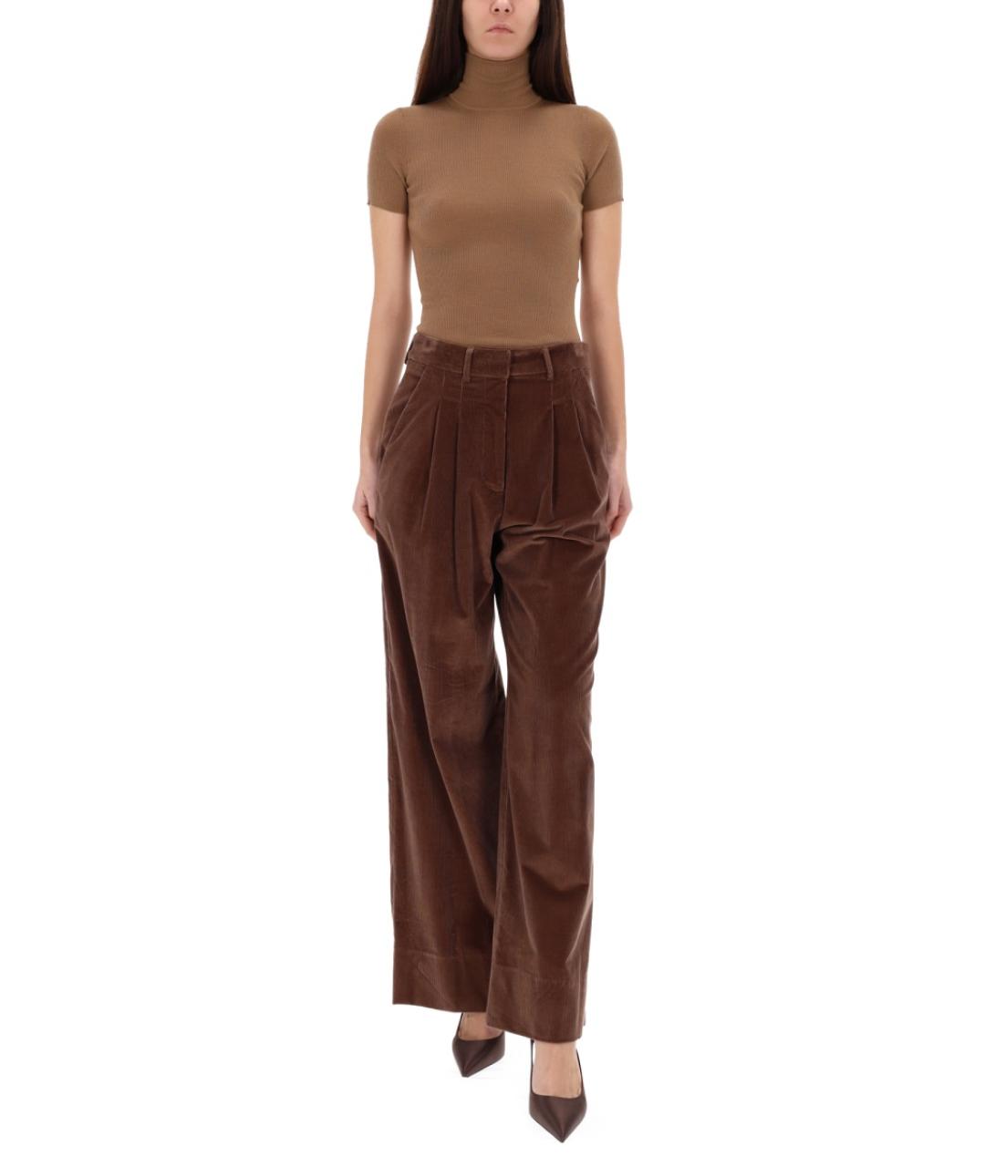 PT TORINO Серые хлопковые прямые брюки, фото 4