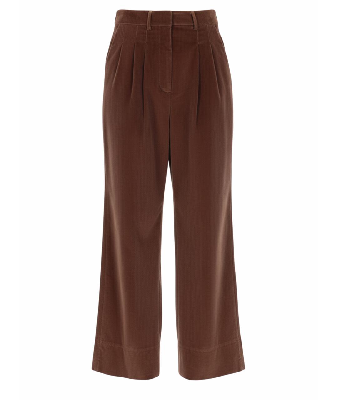 PT TORINO Серые хлопковые прямые брюки, фото 1