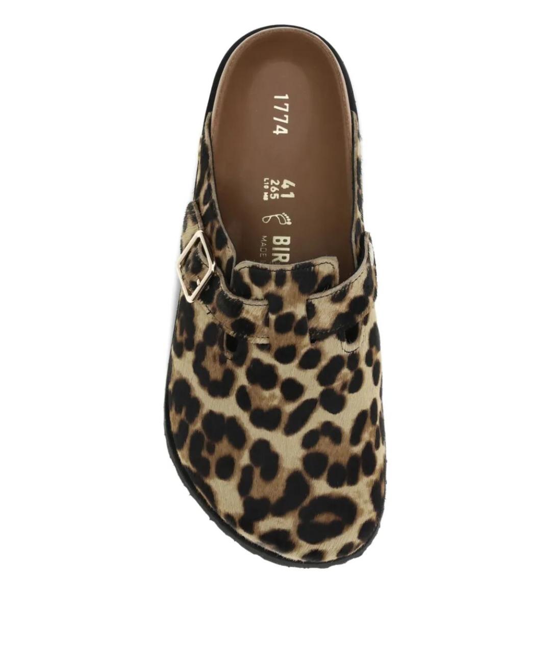 BIRKENSTOCK Мульти кожаные мюли, фото 4