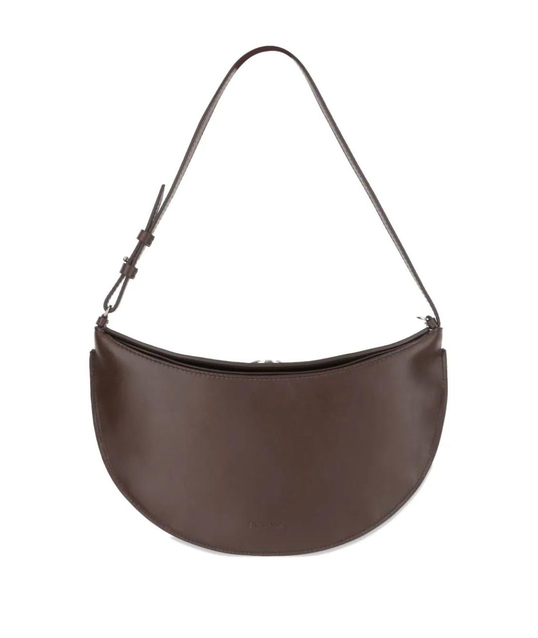 JACQUEMUS Коричневая кожаная сумка через плечо, фото 2