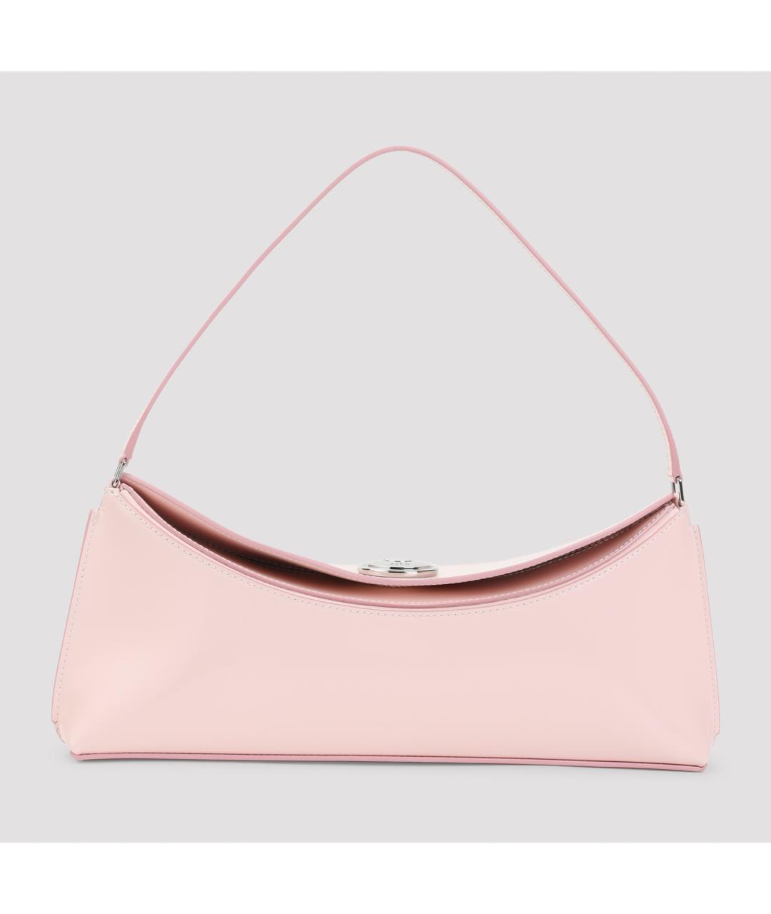 JACQUEMUS Розовая кожаная сумка через плечо, фото 2