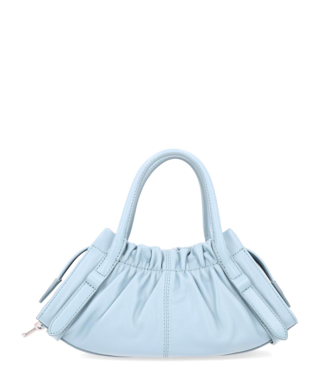 MARC JACOBS Голубая кожаная сумка с короткими ручками, фото 2
