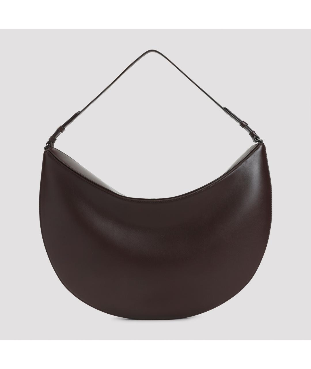 JACQUEMUS Коричневая кожаная сумка через плечо, фото 3