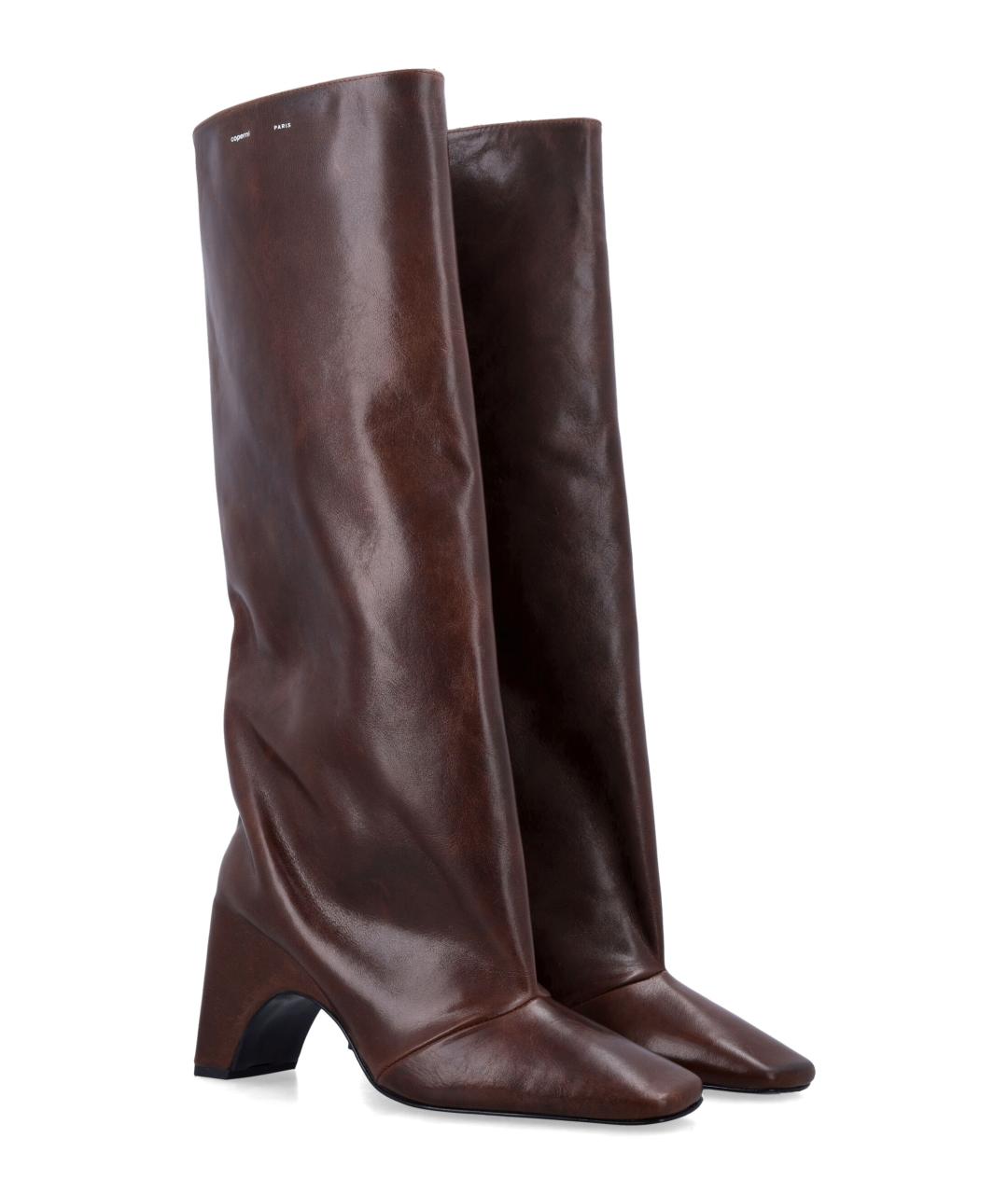 COPERNI Коричневые кожаные ботинки, фото 2