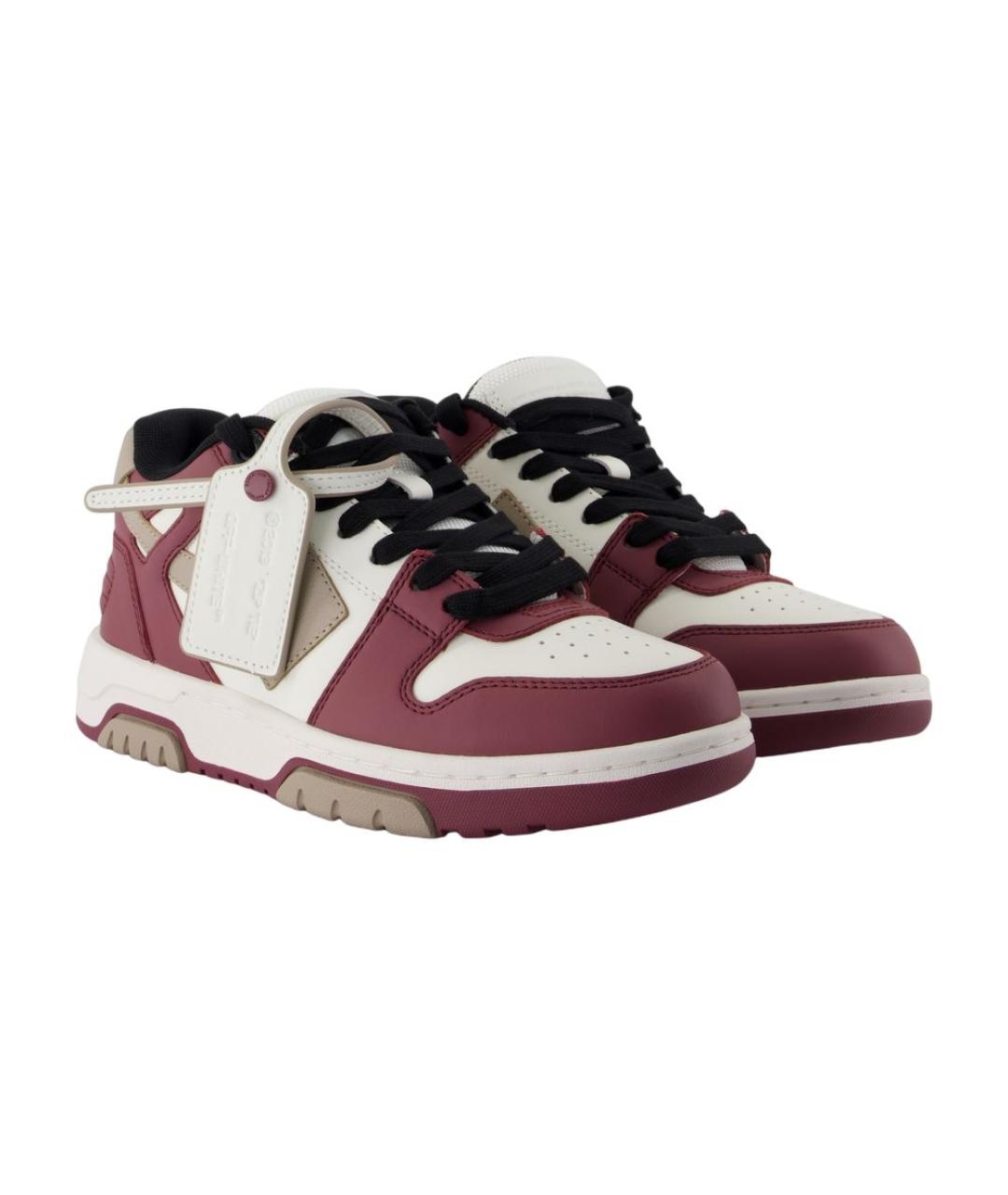 OFF-WHITE Белые кожаные кроссовки, фото 2