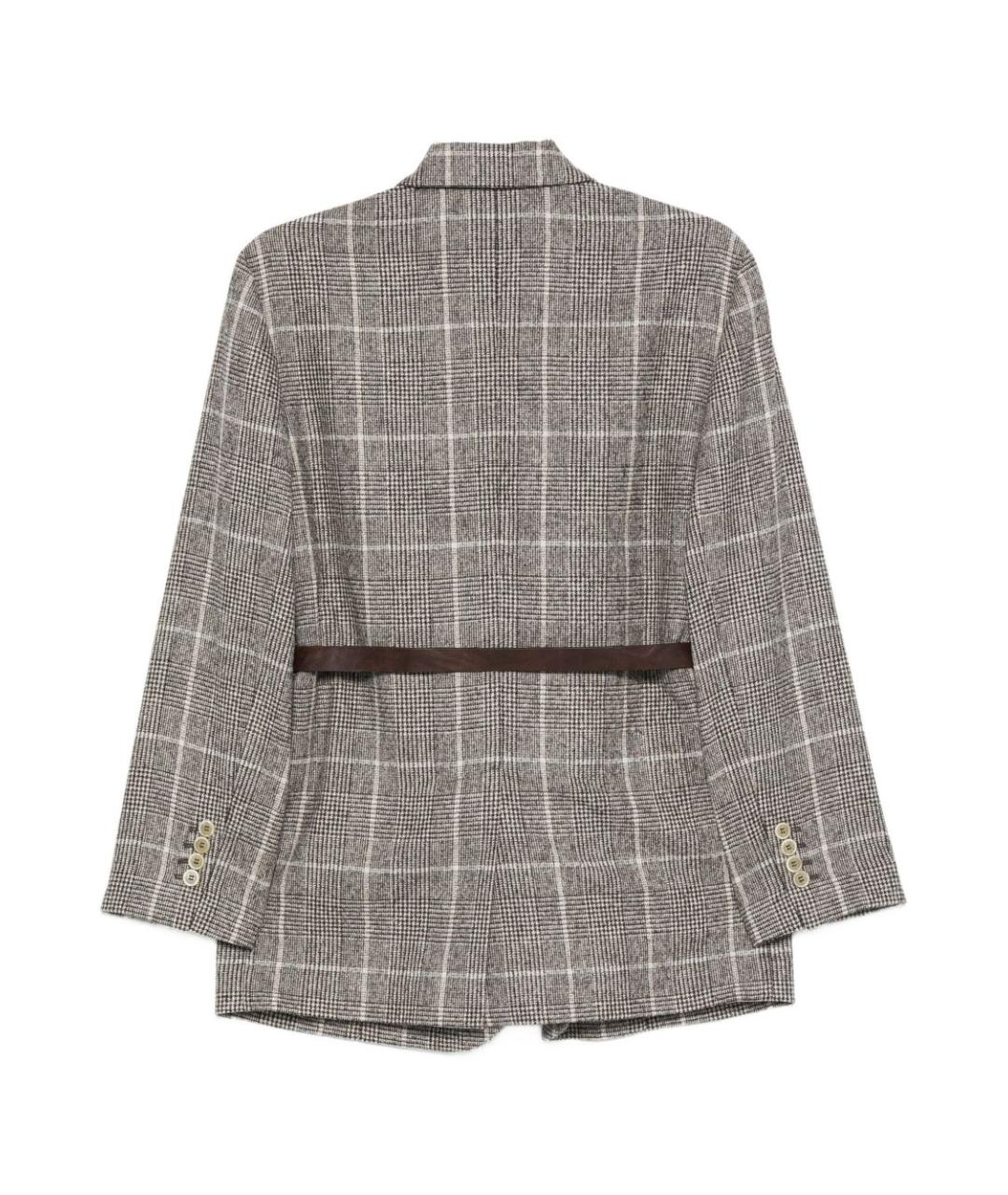 BRUNELLO CUCINELLI Мульти шерстяной жакет/пиджак, фото 2