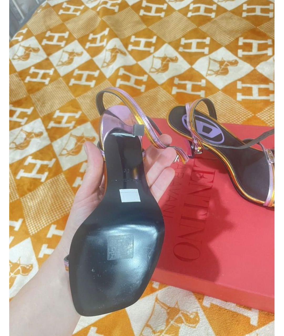 DIESEL Мульти кожаные босоножки, фото 3