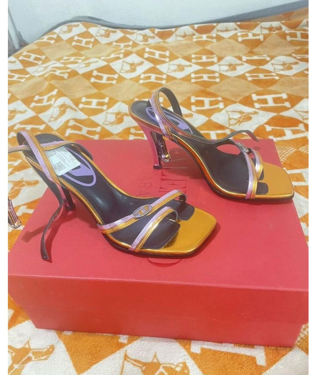 DIESEL Мульти кожаные босоножки, фото 6