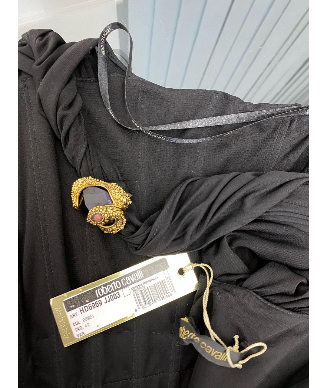 ROBERTO CAVALLI Черное вечернее платье, фото 3