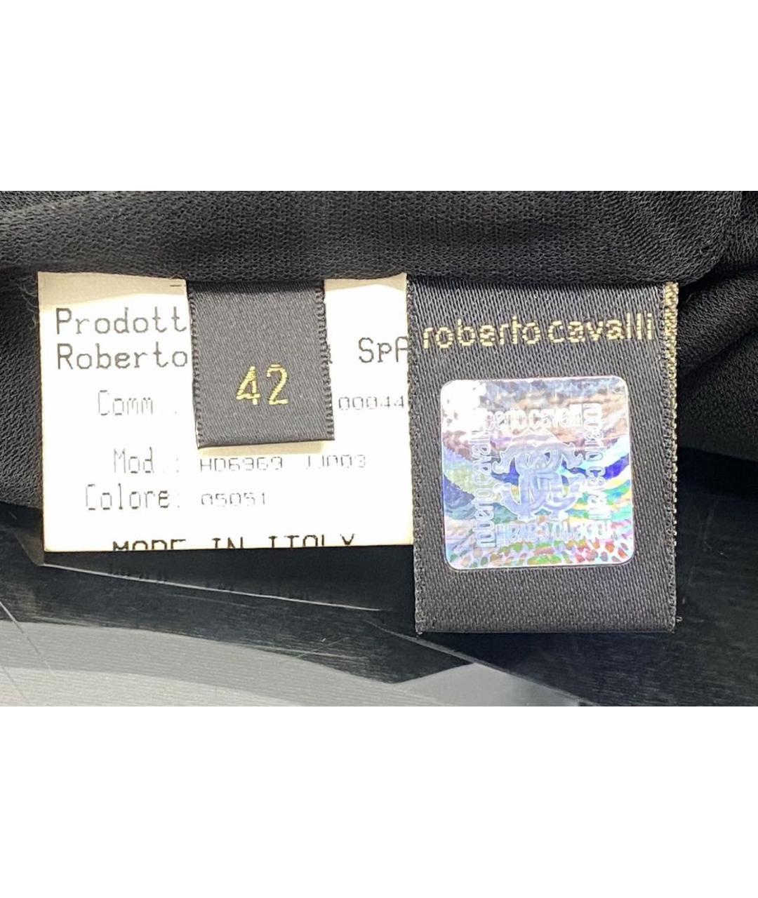 ROBERTO CAVALLI Черное вечернее платье, фото 7