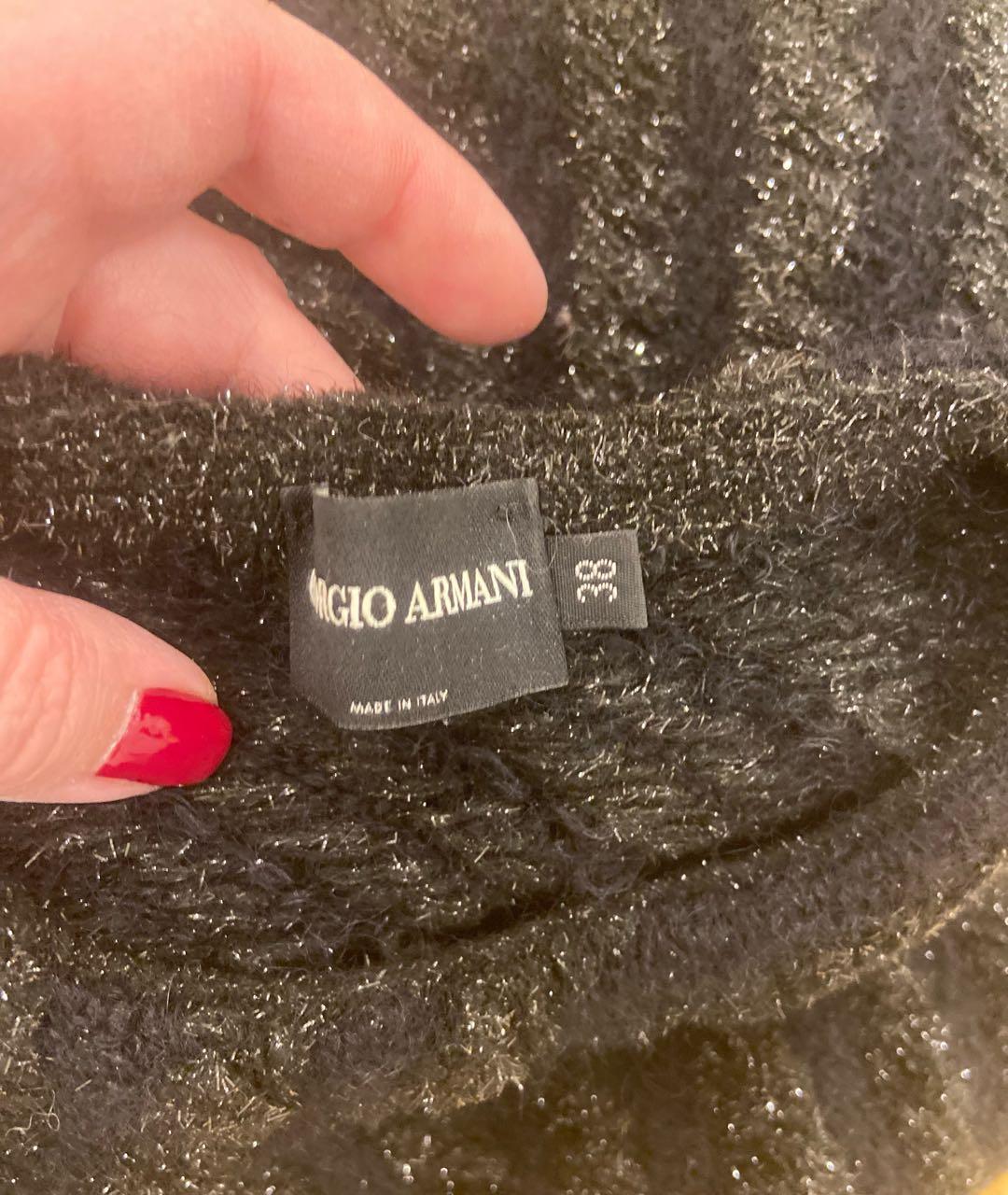 GIORGIO ARMANI Черный джемпер / свитер, фото 4