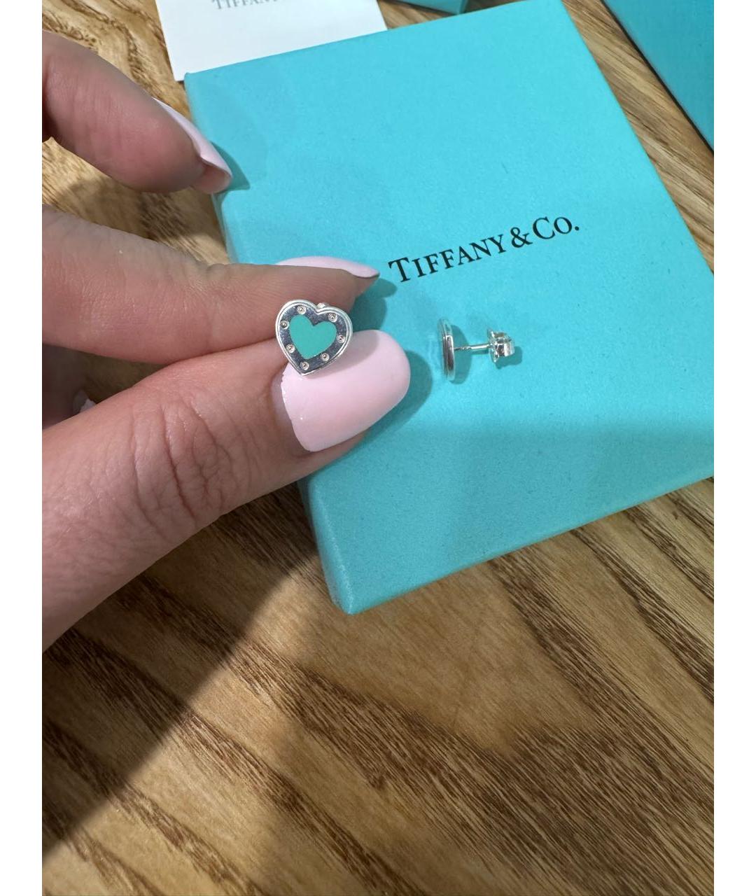 TIFFANY&CO Серебряные серебряные серьги, фото 8