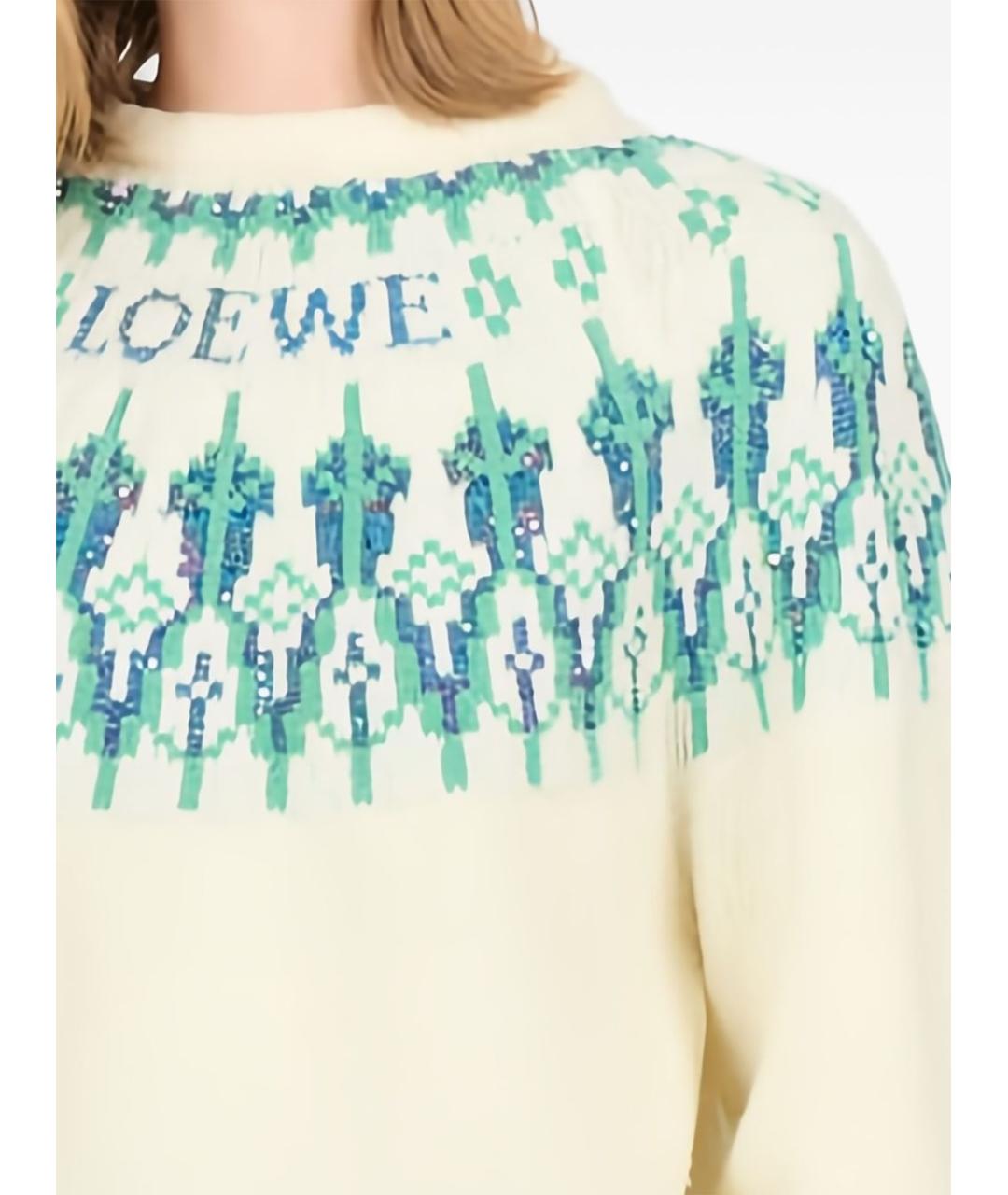 LOEWE Мульти шерстяной джемпер / свитер, фото 3