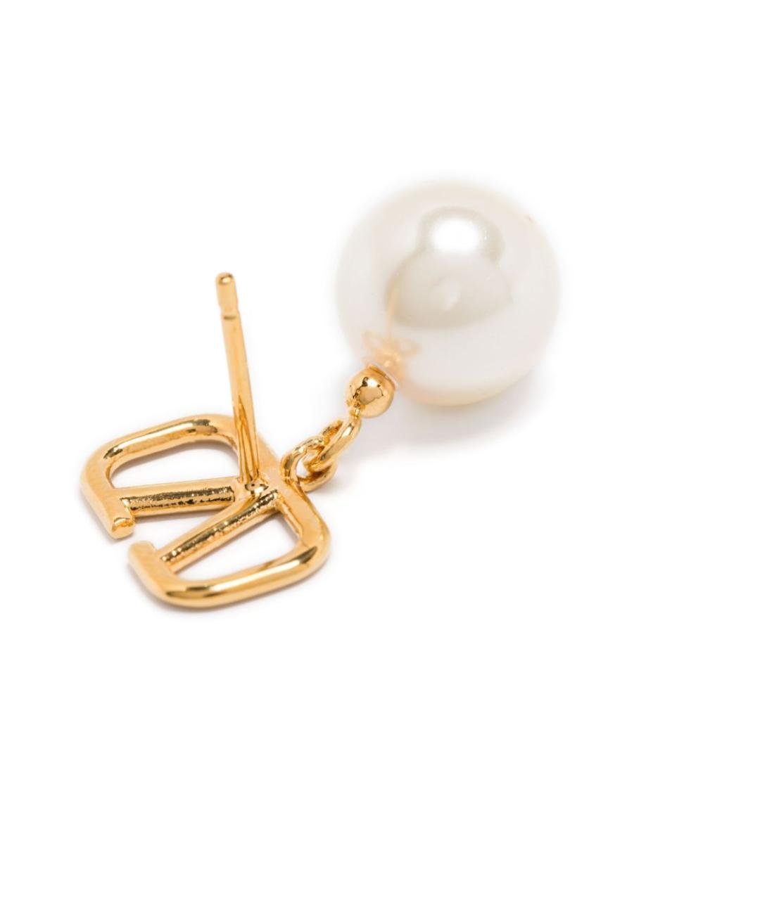 VALENTINO Золотые латунные серьги, фото 2