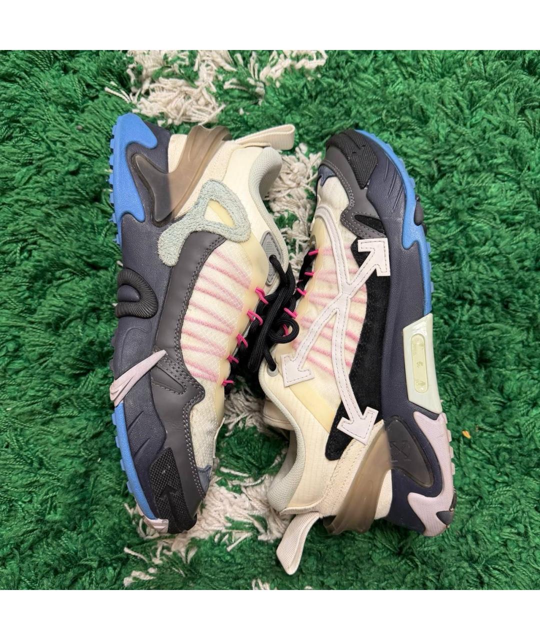 OFF-WHITE Мульти кожаные низкие кроссовки / кеды, фото 5