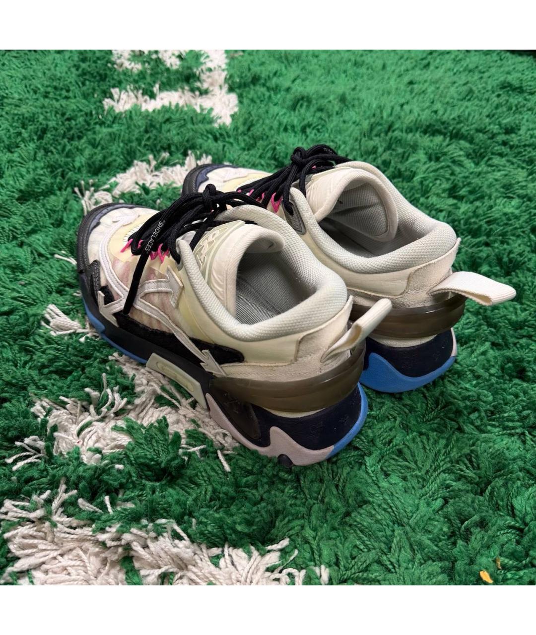 OFF-WHITE Мульти кожаные низкие кроссовки / кеды, фото 3