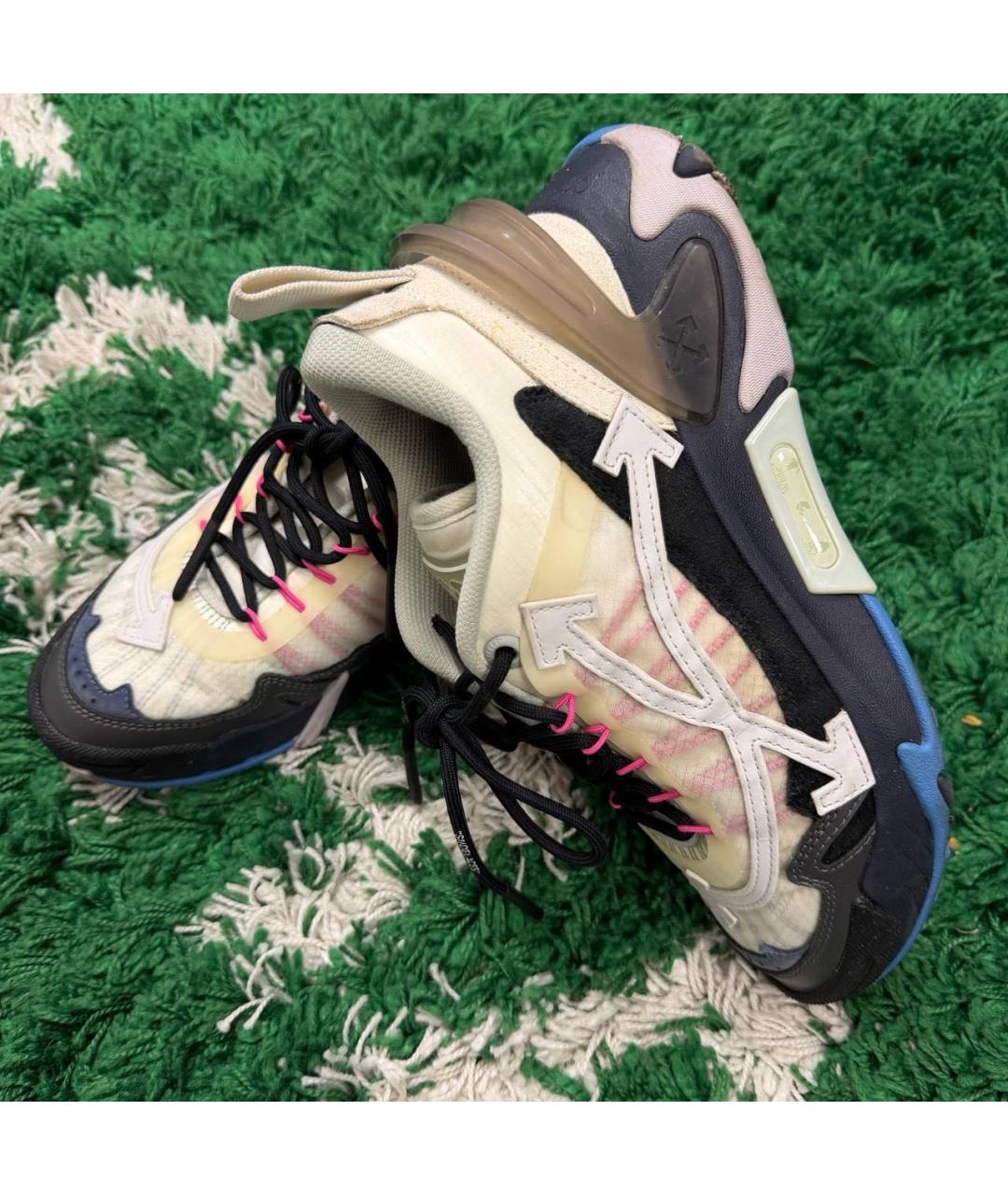 OFF-WHITE Мульти кожаные низкие кроссовки / кеды, фото 4