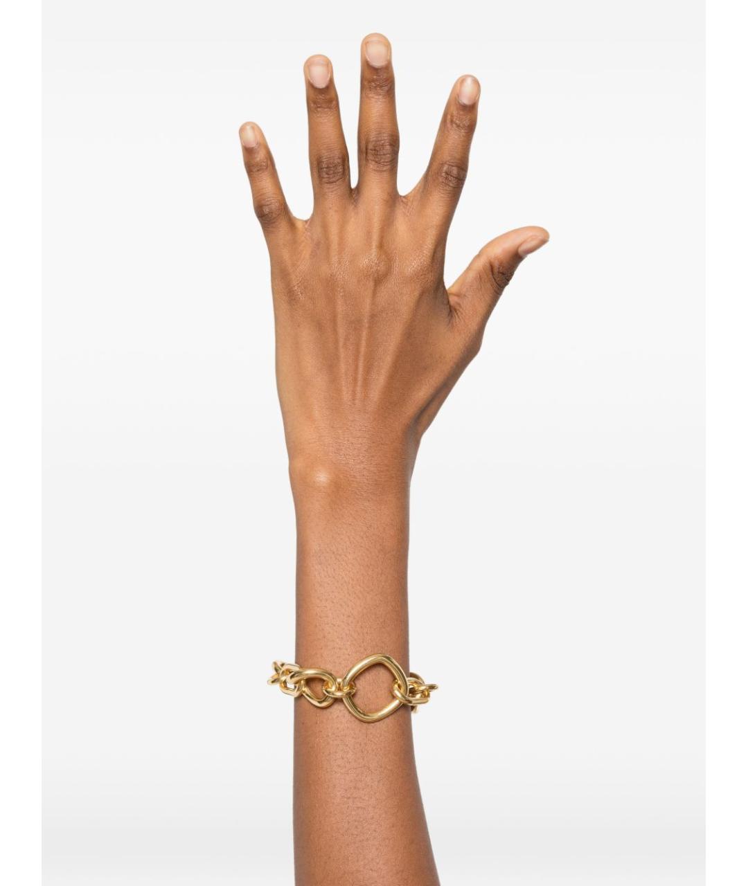 CELINE Золотой металлический браслет, фото 2