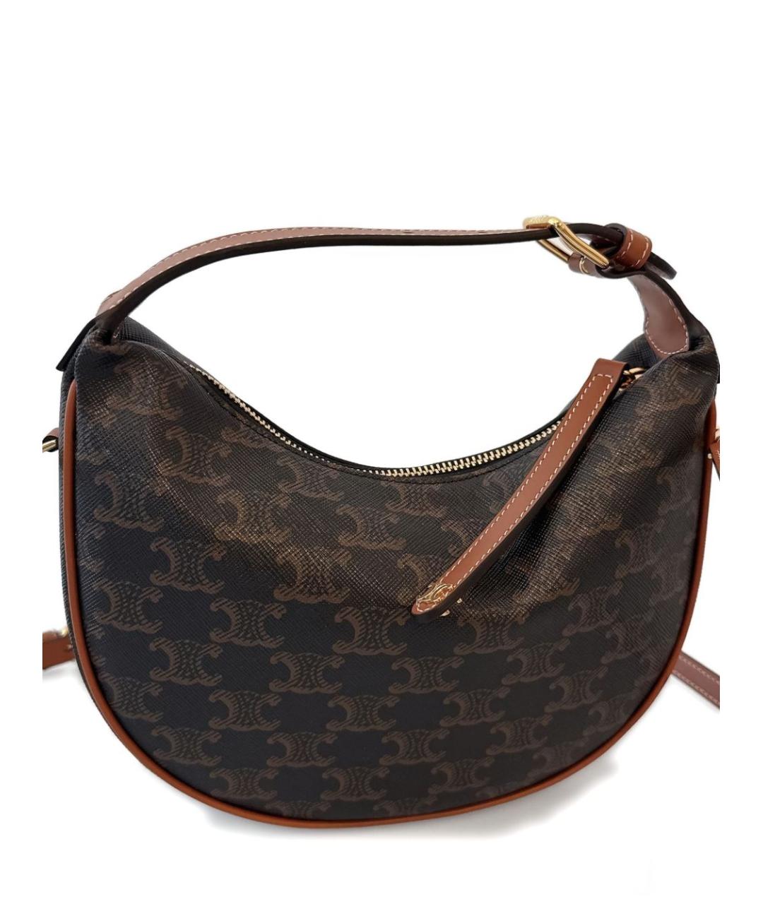 CELINE Коричневая сумка через плечо, фото 2