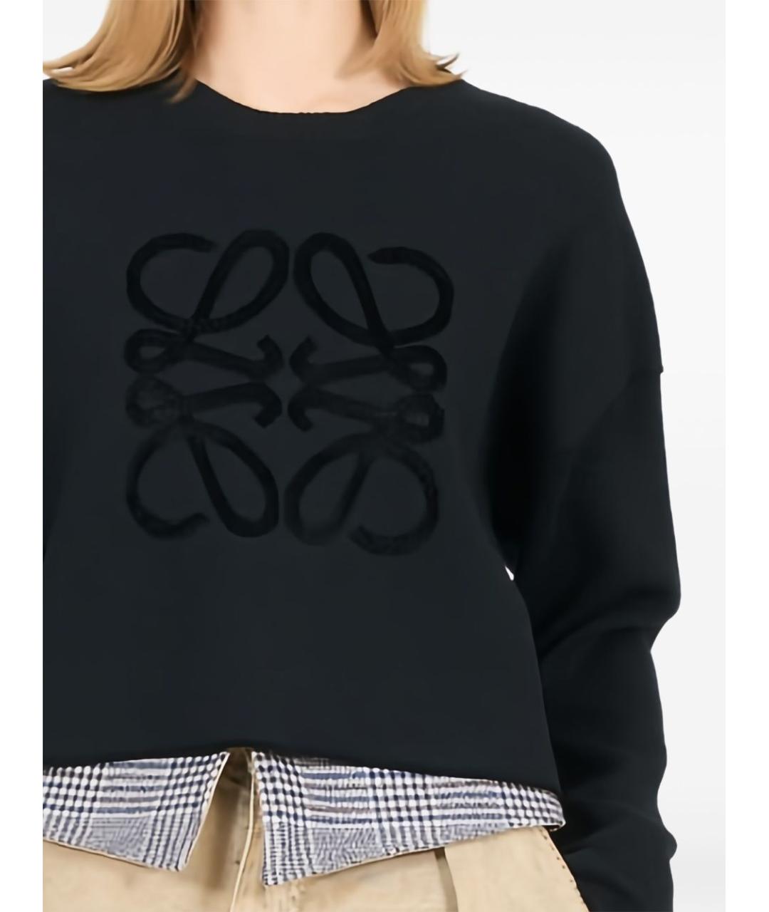 LOEWE Черный шерстяной джемпер / свитер, фото 3