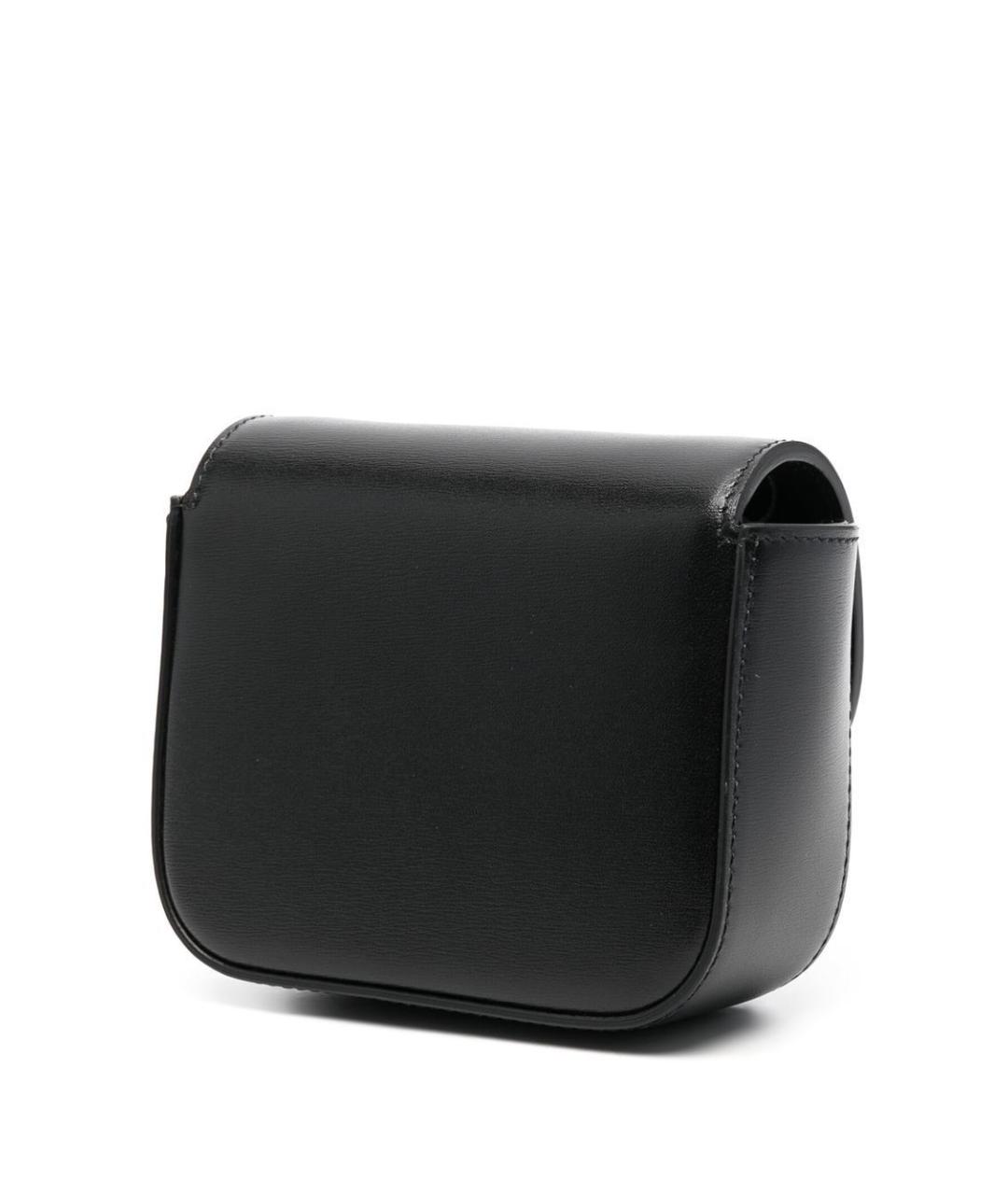 CELINE Черная кожаная сумка через плечо, фото 5