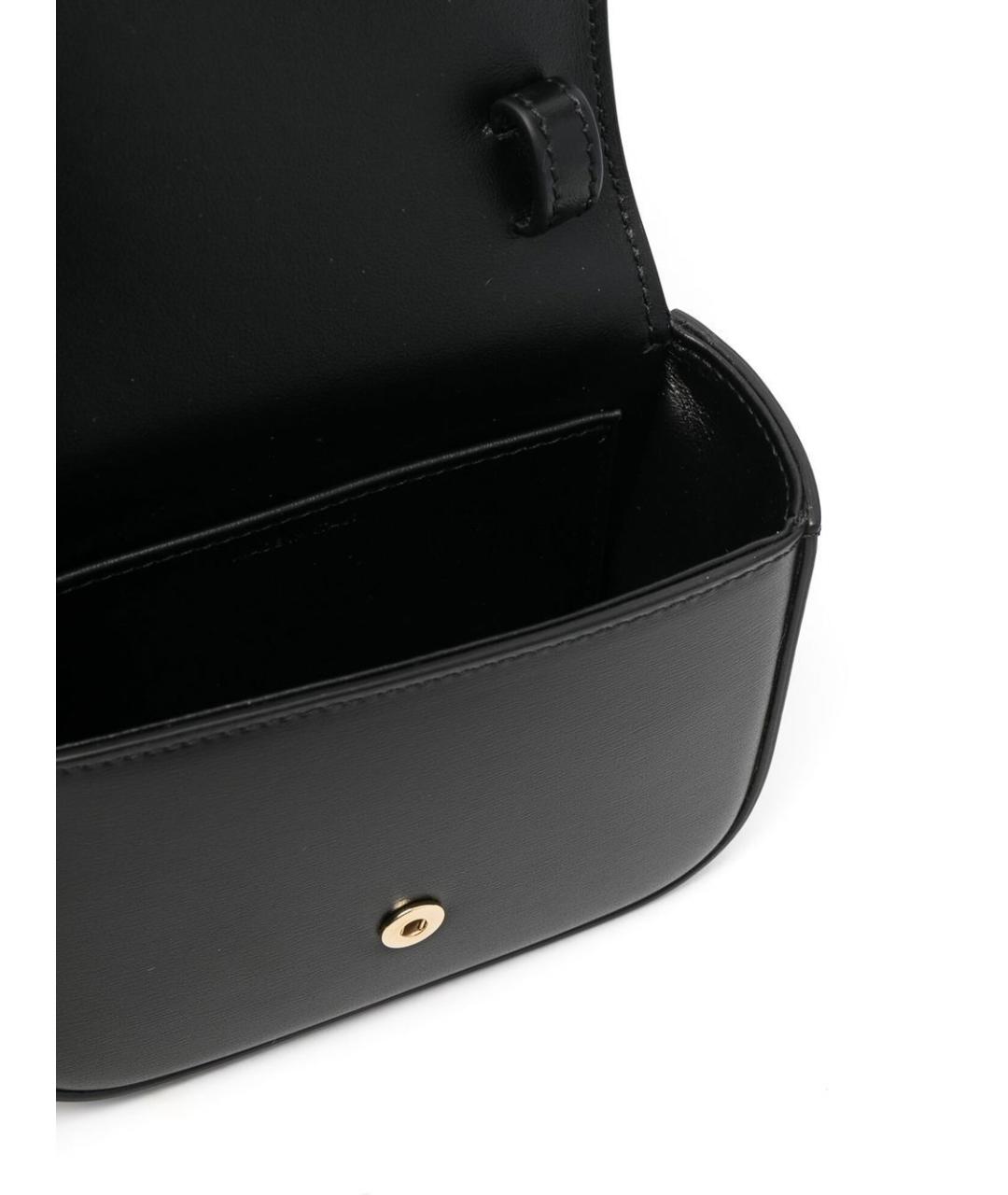 CELINE Черная кожаная сумка через плечо, фото 3