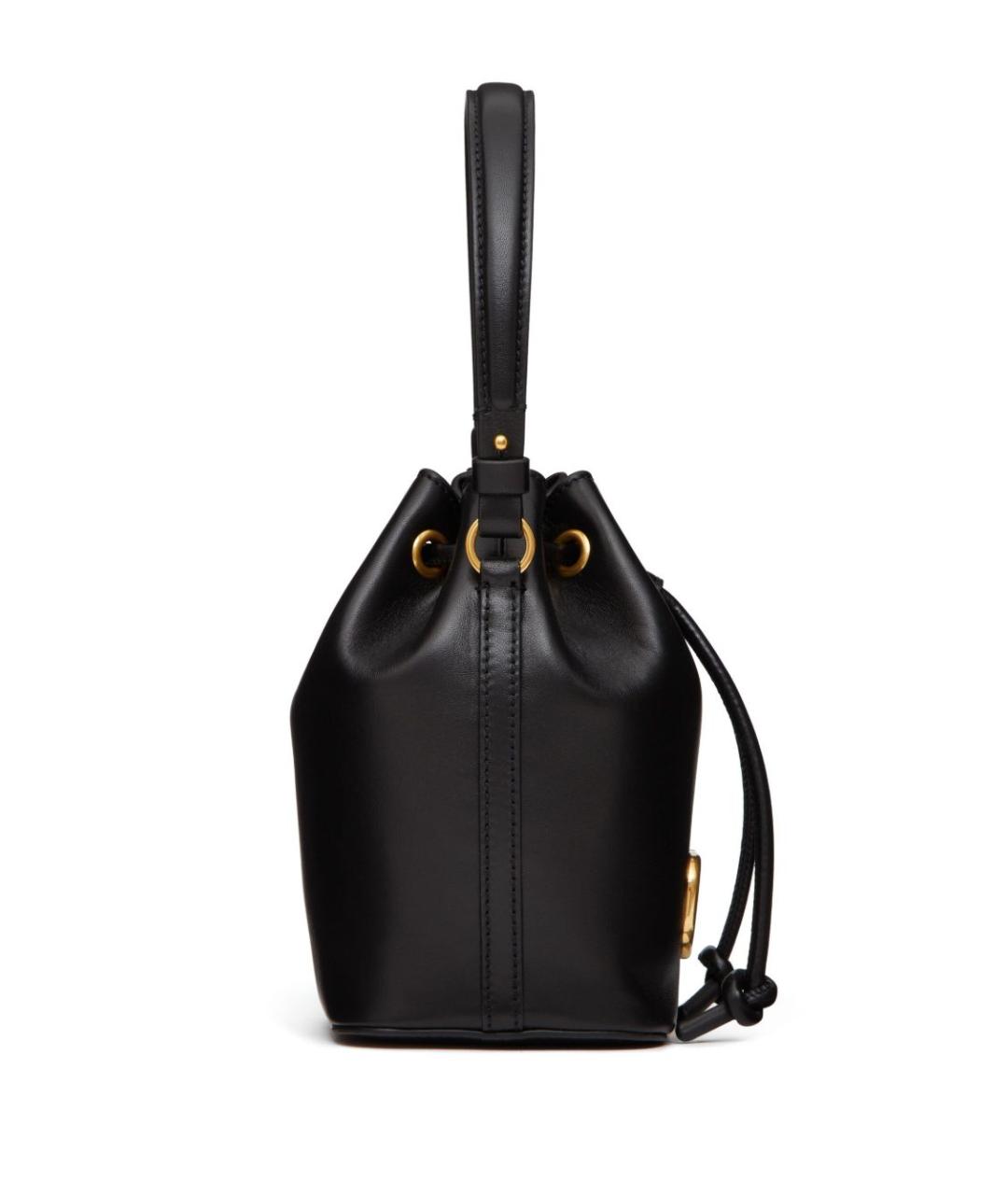 VALENTINO Черная кожаная сумка через плечо, фото 3