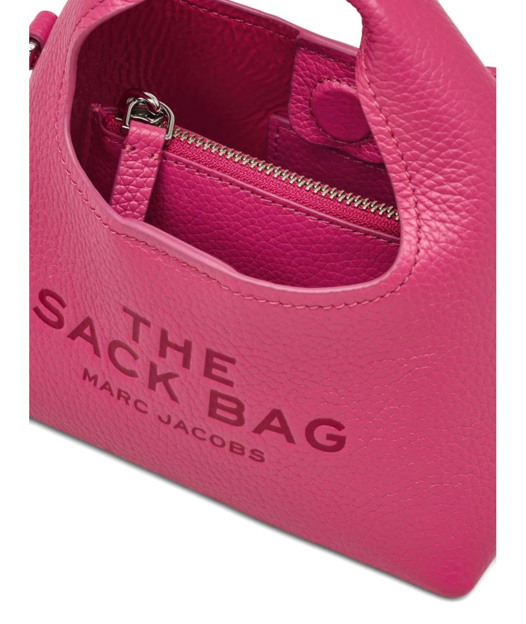 MARC JACOBS Розовая кожаная сумка через плечо, фото 4