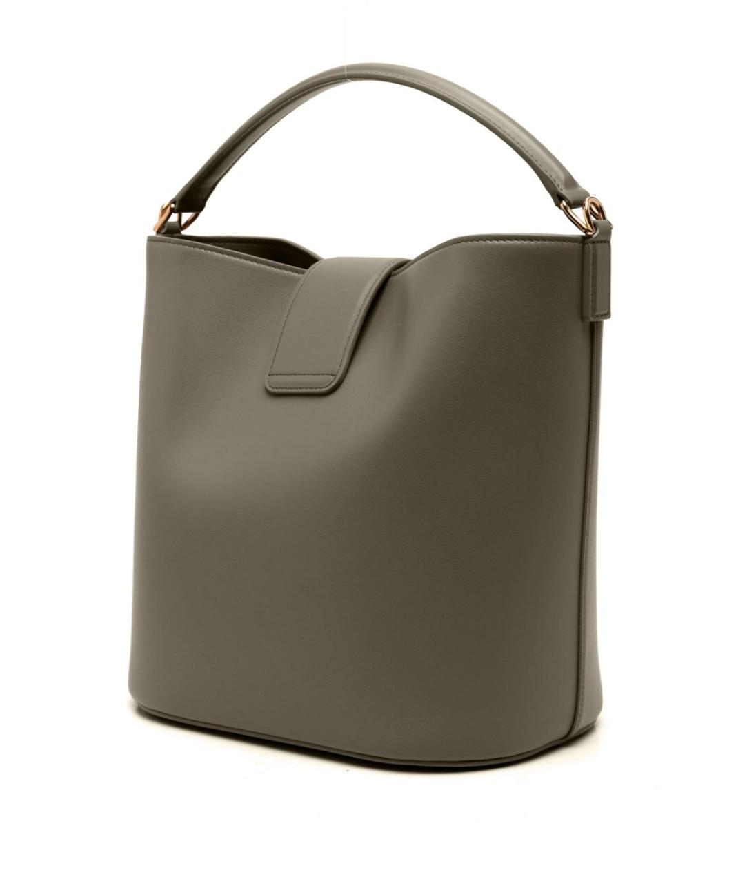 CELINE Хаки кожаная сумка тоут, фото 3