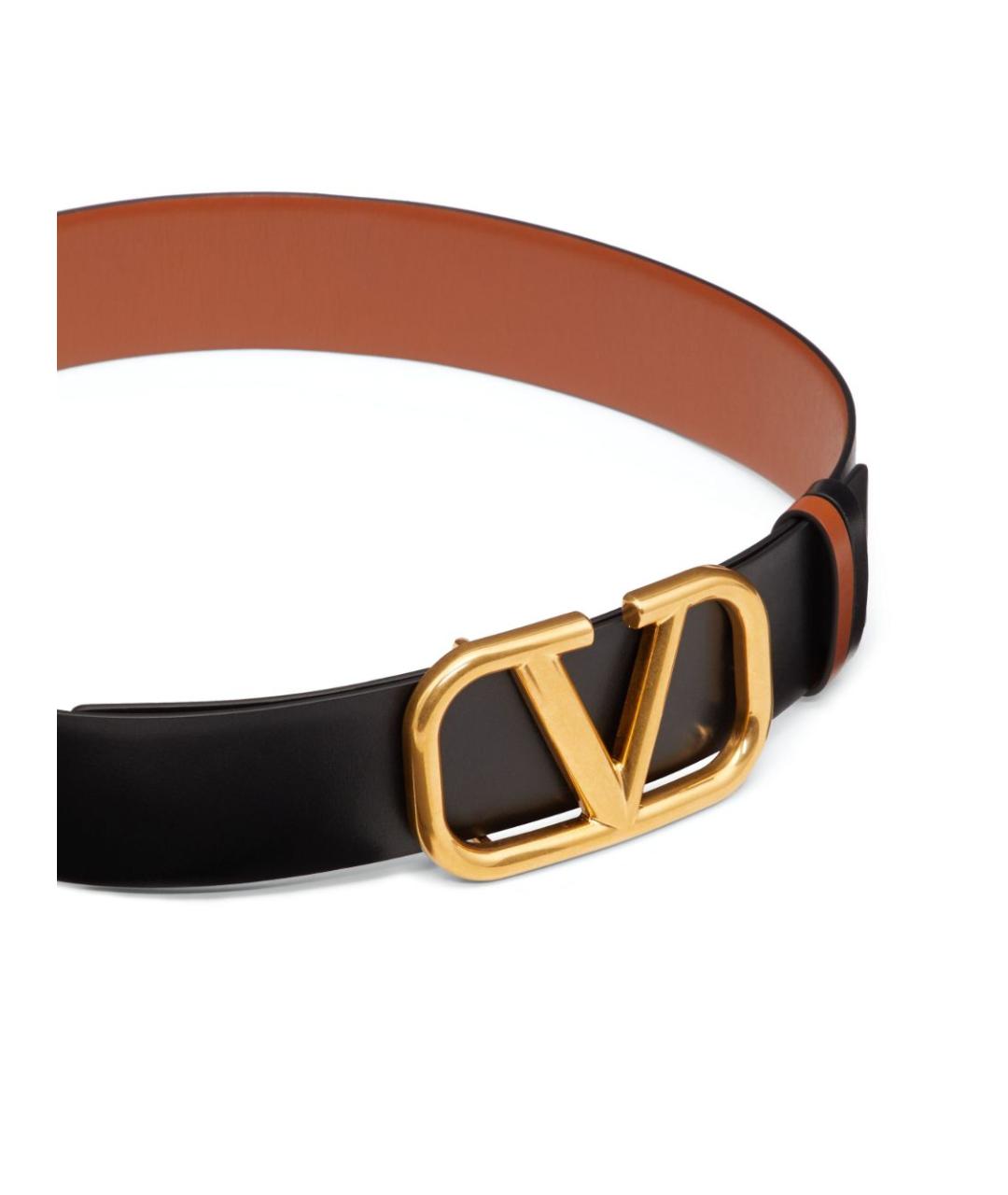 VALENTINO Коричневый кожаный ремень, фото 5