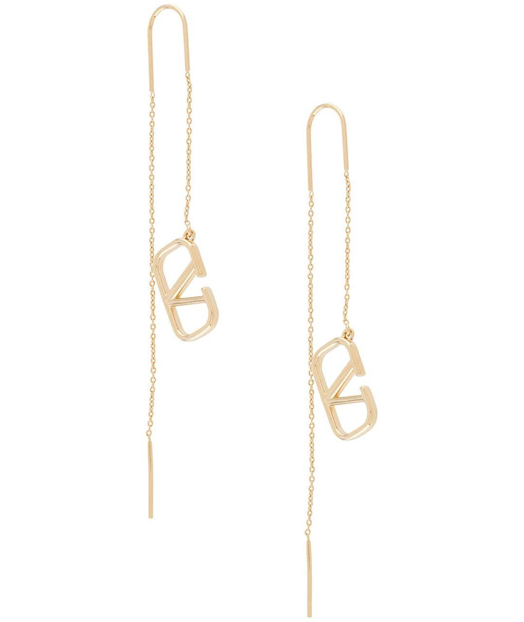 VALENTINO Золотые металлические серьги, фото 1