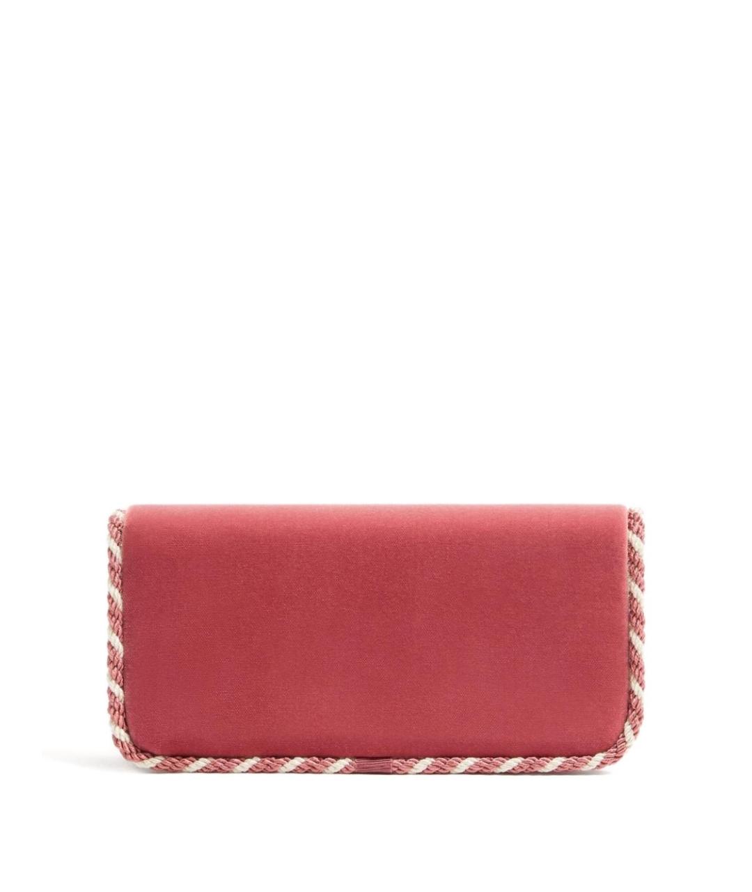 VALENTINO Розовая бархатная сумка через плечо, фото 2