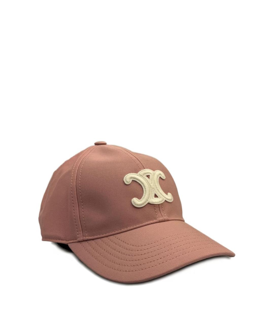 CELINE Розовая хлопковая кепка, фото 1