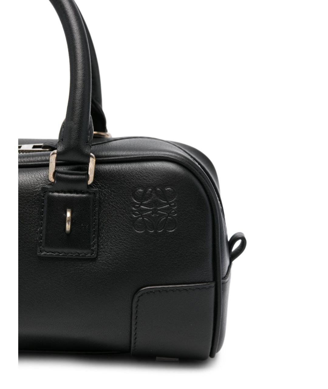 LOEWE Черная кожаная сумка тоут, фото 4