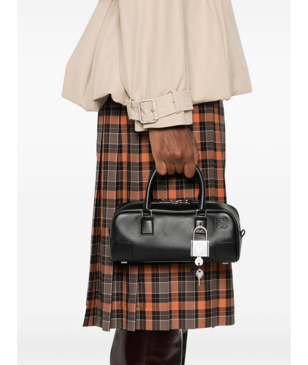 LOEWE Черная кожаная сумка тоут, фото 3