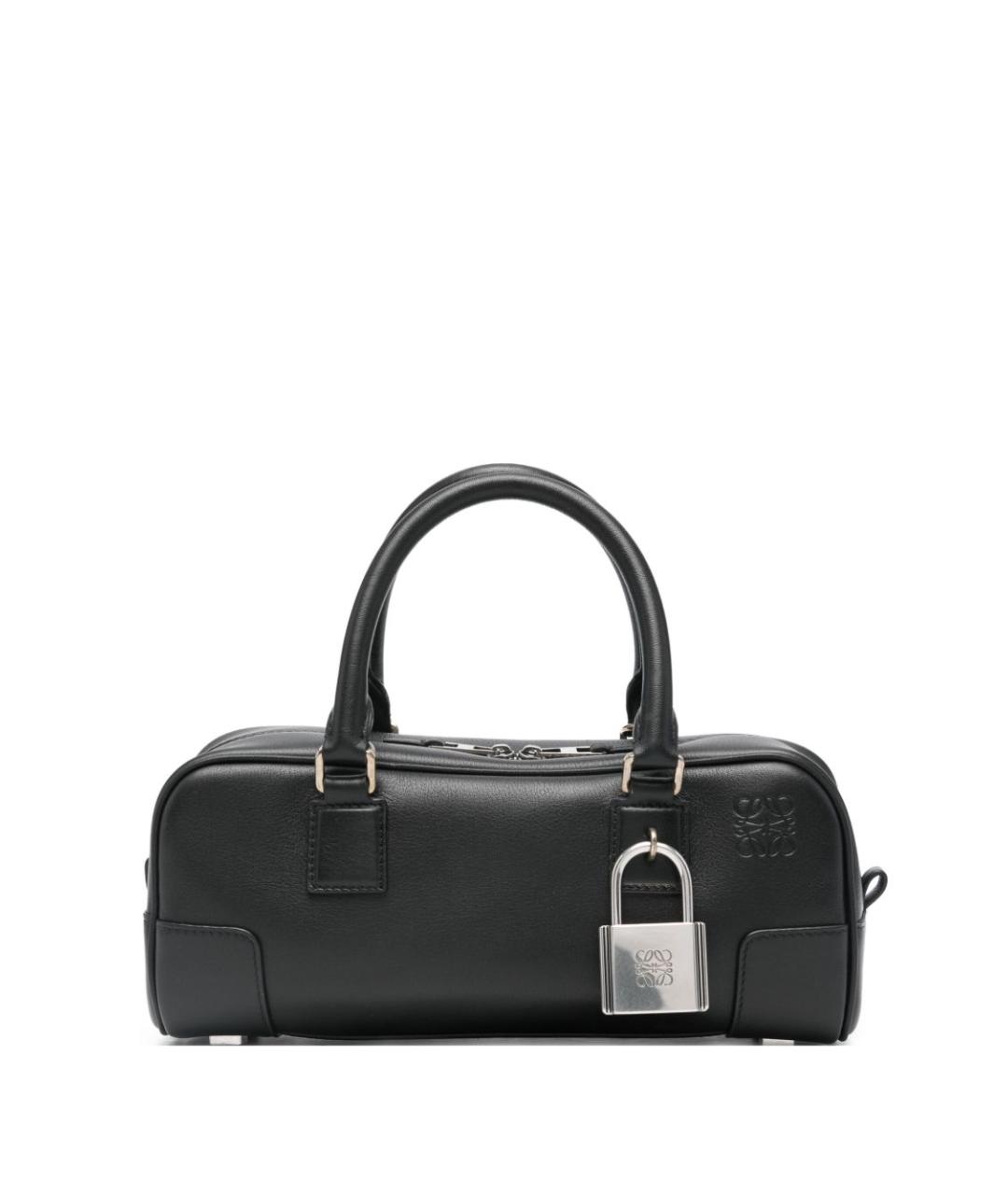 LOEWE Черная кожаная сумка тоут, фото 1