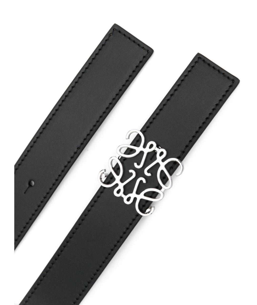 LOEWE Черный кожаный ремень, фото 2