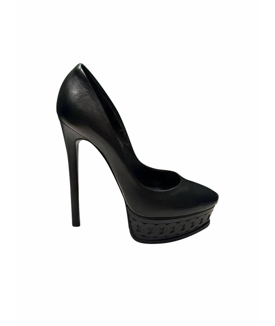 CASADEI Черные кожаные туфли, фото 1