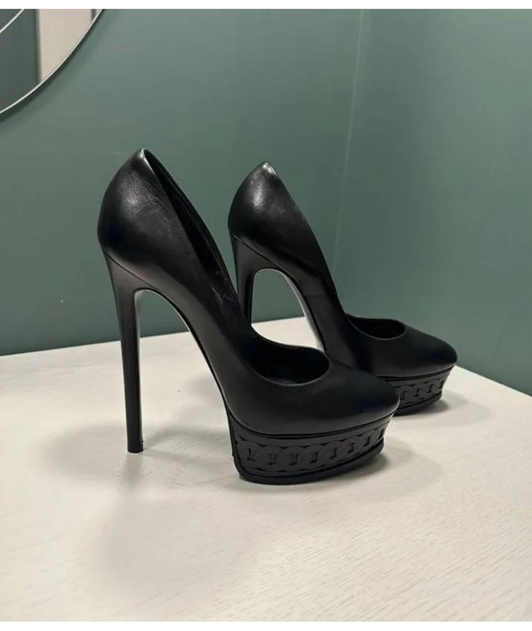 CASADEI Черные кожаные туфли, фото 5