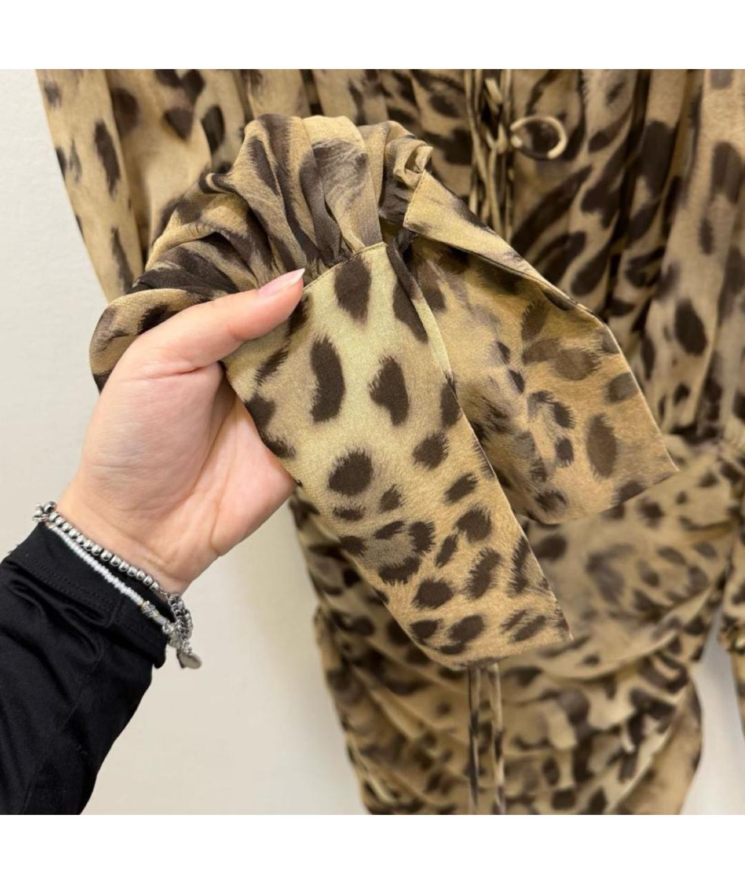 THE ANDAMANE Коричневое полиэстеровое коктейльное платье, фото 5