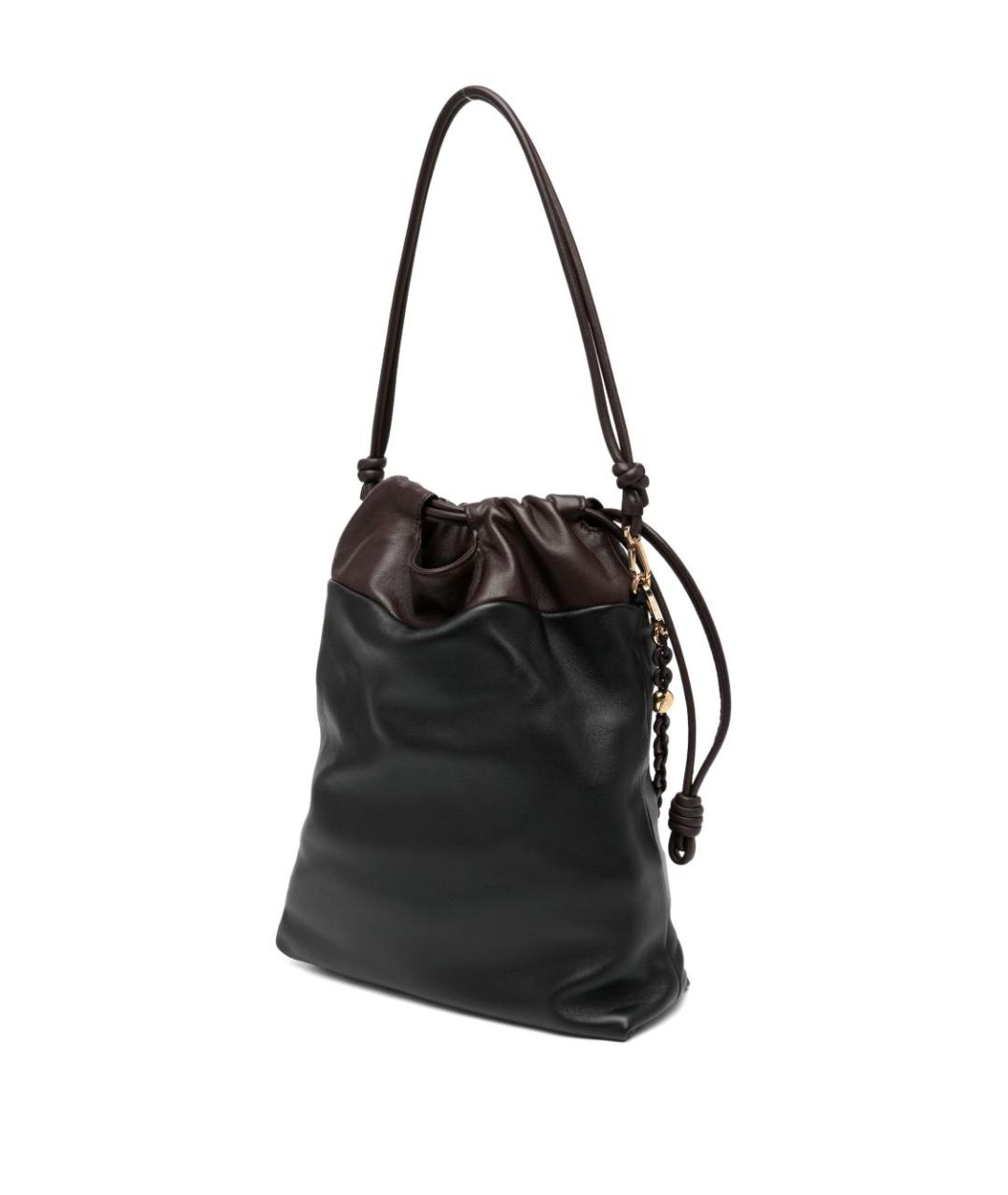 LOEWE Черная кожаная сумка тоут, фото 4