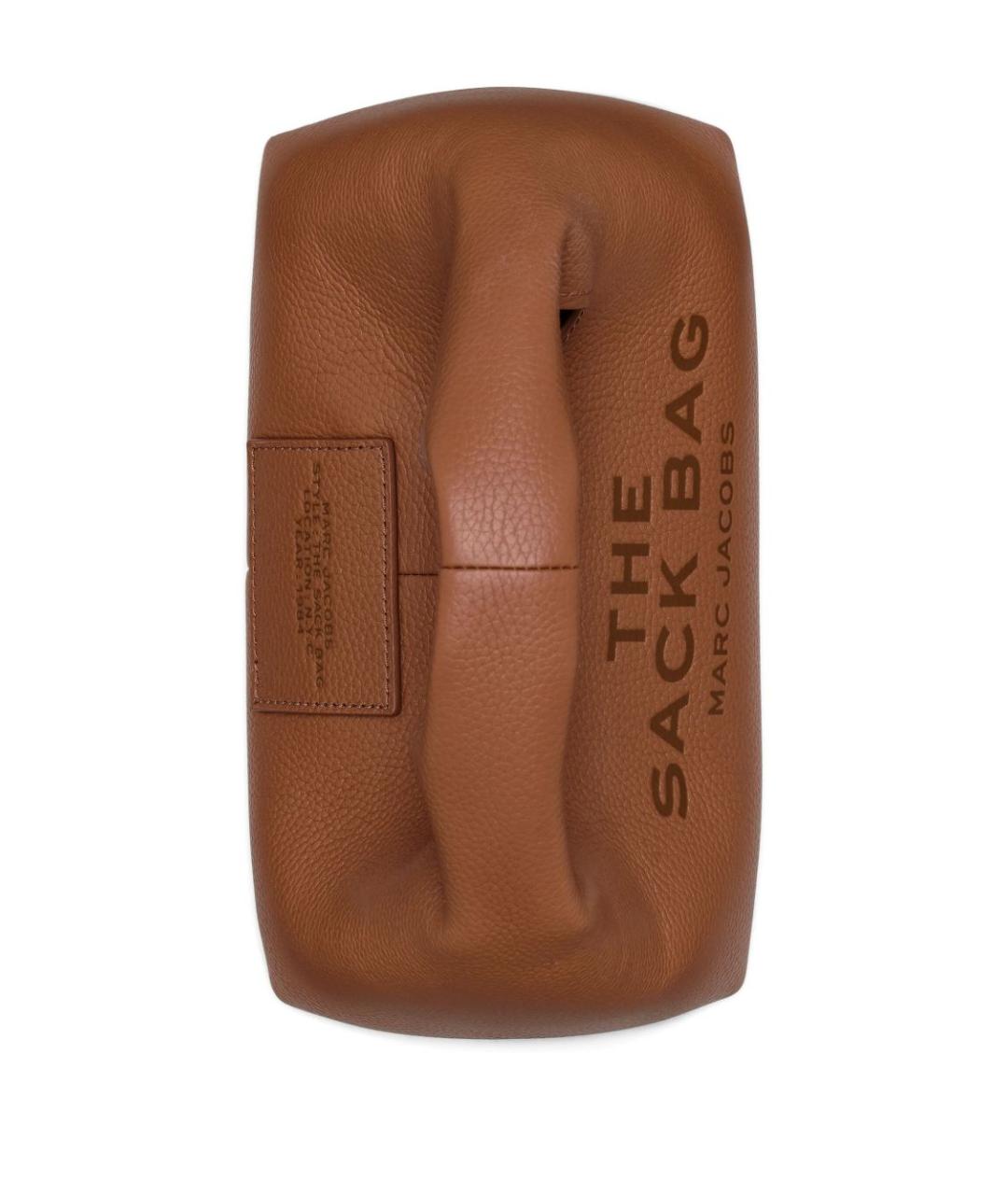 MARC JACOBS Коричневая кожаная сумка с короткими ручками, фото 4